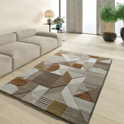 Tapis intérieur ATTICGO multicolore rectangulaire géométrique 140x200 cm MELFI