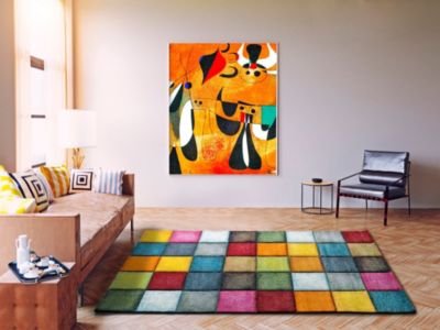 Tapis intérieur ATTICGO multicolore rectangulaire géométrique 60x120 cm MATRIX