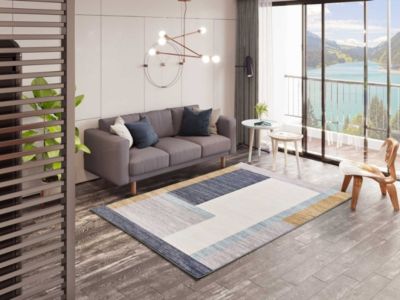 Tapis intérieur ATTICGO multicolore rectangulaire géometrique 140x200 cm CLASS