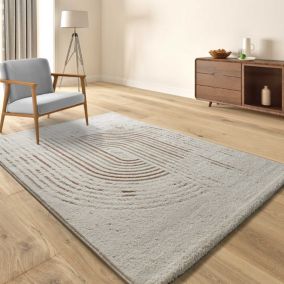 Tapis intérieur ATTICGO multicolore rectangulaire scandinave 120x170 cm CANDELA