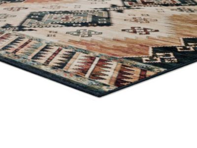 Tapis intérieur ATTICGO multicolore rectangulaire éthnique 135x195 cm ANTALIA