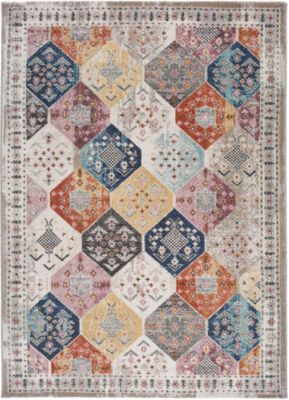 Tapis intérieur ATTICGO multicolore rectangulaire éthnique 140x200 cm MIRVA