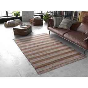 Tapis intérieur ATTICGO multicolore rectangulaire éthnique 150x220 cm RECRAFT