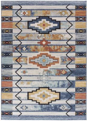 Tapis intérieur ATTICGO multicolore rectangulaire éthnique 160x230 cm MABEL