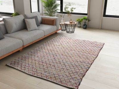 Tapis intérieur ATTICGO multicolore rectangulaire éthnique 60x110 cm REUNITE