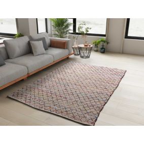 Tapis intérieur ATTICGO multicolore rectangulaire éthnique 60x110 cm REUNITE