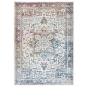 Tapis intérieur ATTICGO multicolore rectangulaire vintage 140x200 cm CLASS