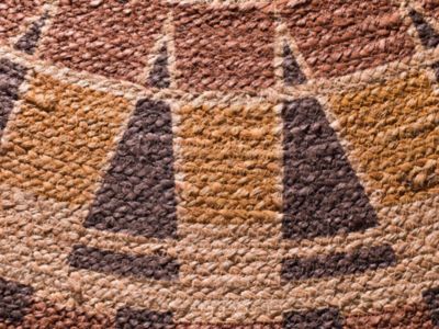 Tapis intérieur ATTICGO multicolore rond ethnique diam.120 cm TONGA