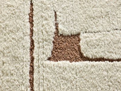Tapis intérieur ATTICGO rouille rectangulaire scandinave 160x230 cm CANDELA