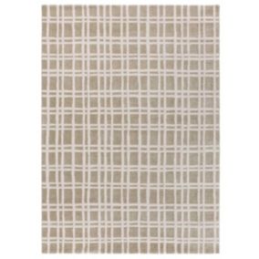 Tapis intérieur ATTICGO vert rectangulaire scandinave 120x170 cm CALEDONIA