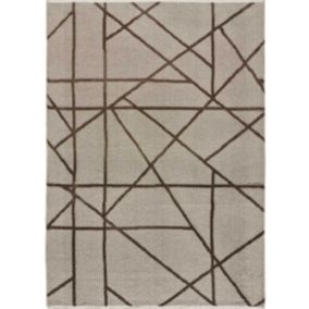 Tapis intérieur ATTICGO vison rectangulaire éthnique 120x170 cm LUX