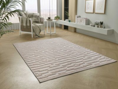 Tapis intérieur ATTICGO vison rectangulaire éthnique avec relief 77x150 cm ELEMENT