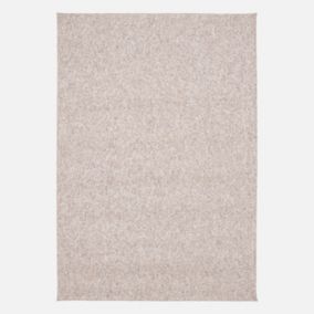 Tapis intérieur bouclette gris clair effet chiné 120x170cm