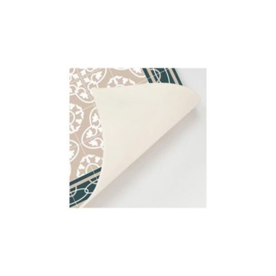 Tapis intérieur carreaux de ciment effet rosaces 90x60 cm
