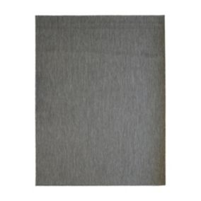 Tapis intérieur-extérieur aspect jute gris clair 133x170