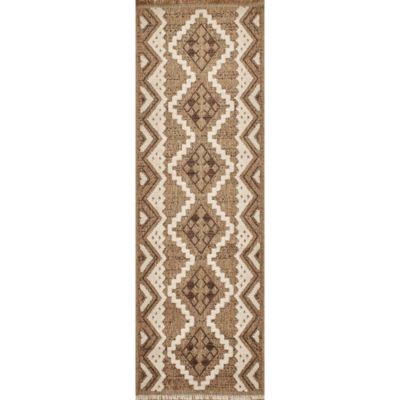 Tapis intérieur extérieur aspect jute marron Tijuana 9054 170x120 cm