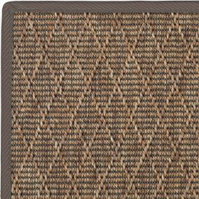 Tapis intérieur / extérieur Timika - Marron camel - Galon marron - 250 x 350 cm