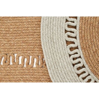 Tapis intérieur extérieur tissé main aspect jute CUZCO 080x150 cm