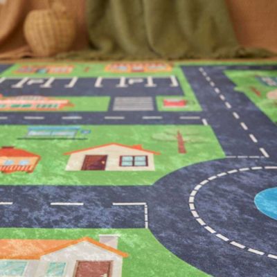 Tapis intérieur à poils courts Alix 738 vert 160x230 cm