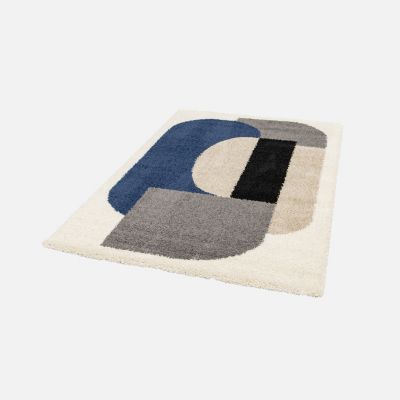 Tapis intérieur shaggy. motifs géométriques. multicolore. 160 x 230cm