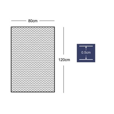 Tapis intérieur absorbant Bromberg imprimé géométrique gris L.120 x l.80 x ep.0,5 cm GoodHome
