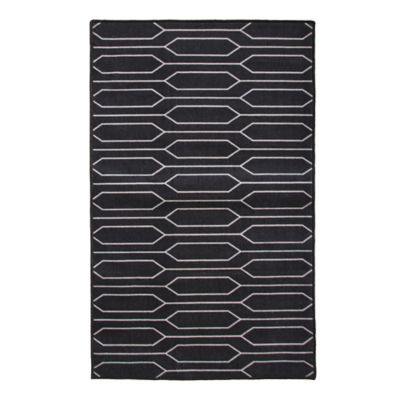 Tapis intérieur absorbant Bromberg imprimé géométrique gris L.120 x l.80 x ep.0,5 cm GoodHome