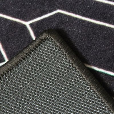 Tapis intérieur absorbant Bromberg imprimé géométrique gris L.120 x l.80 x ep.0,5 cm GoodHome