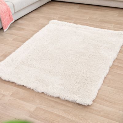 Tapis intérieur extra doux écru L.170 x l.120cm GoodHome, Pelli