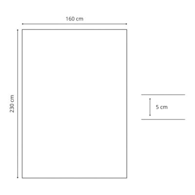 Tapis intérieur extra doux écru L.230 x l.160cm GoodHome, Pelli