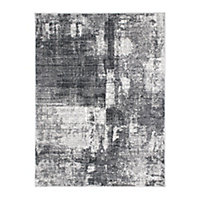 Tapis Izac essuyé gris L.150 x l.200 cm