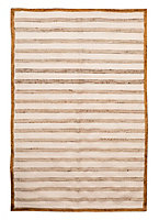 Tapis jute Chindi Deco&Co blanc L.180 x l.120 cm