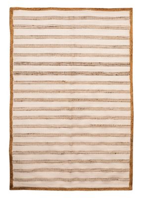 Tapis jute Chindi Deco&Co blanc L.180 x l.120 cm