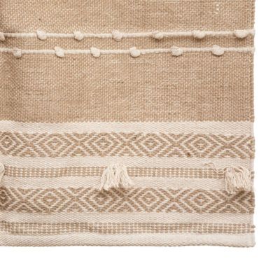 Tapis - jute et coton - ivoire - 90x150 cm - Atmosphera
