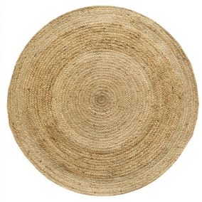 Tapis jute naturel Deko & Co ⌀120 cm