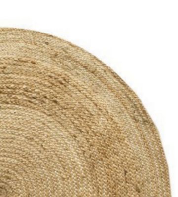 Tapis jute naturel Deko & Co ⌀120 cm