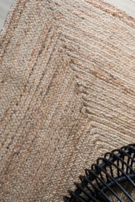 Tapis jute naturel rectangle Deco&Co L.180 x L.120 cm