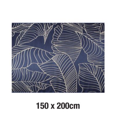 Tapis Kamae bleu marine L.200 x l.150cm