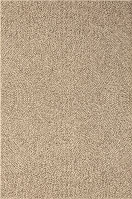 Tapis Kansas extérieur intérieur cercle - Nature - 160 x 230 cm