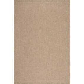Tapis Kansas extérieur intérieur uni - Nature - 80 x 150 cm