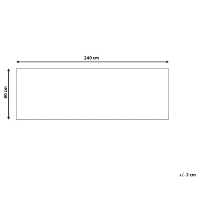 Tapis KARUNGAL Noir 80 x 240 cm