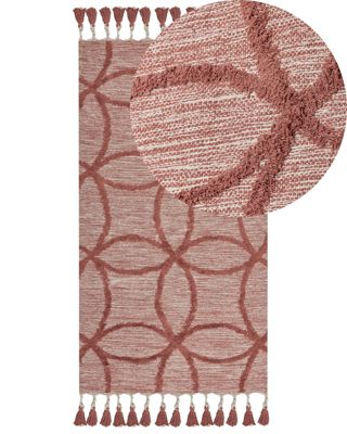 Tapis KIRSEHIR Rouge 80 x 150 cm Coton