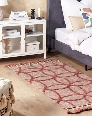 Tapis KIRSEHIR Rouge 80 x 150 cm Coton