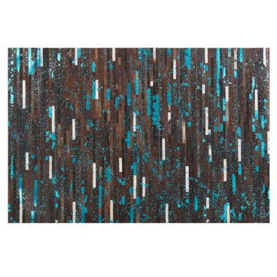 Tapis KISIR 140 x 200 cm Cuir Marron foncé