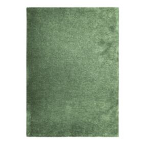 Tapis lumineux vert bouteille 120x170