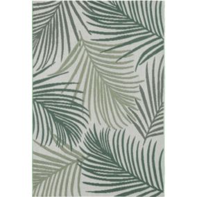 Tapis Machka extérieur palmier, Vert, 200 x 280 cm