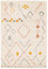 Tapis Manzo Berbère GoodHome beige et pastel L.120 x l.170 cm