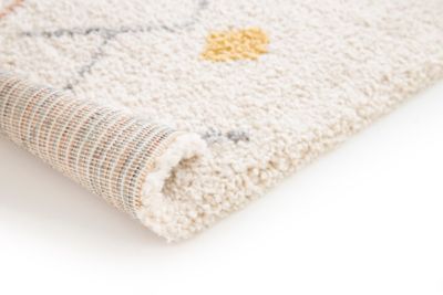 Tapis Manzo Berbère GoodHome beige et pastel L.120 x l.170 cm