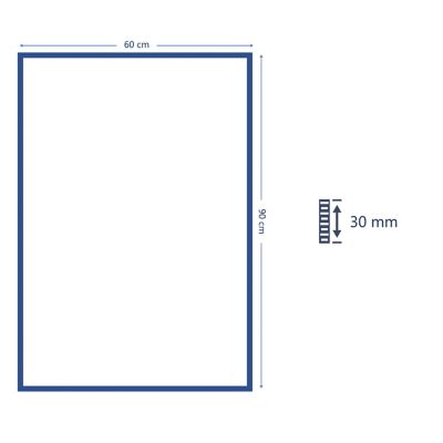 Tapis Manzo GoodHome rose L.90 x l.60 cm