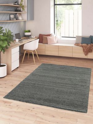 Tapis Manzo gris GoodHome L.170 x L.120 cm
