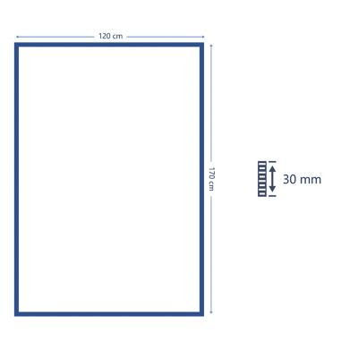 Tapis Manzo gris GoodHome L.170 x L.120 cm